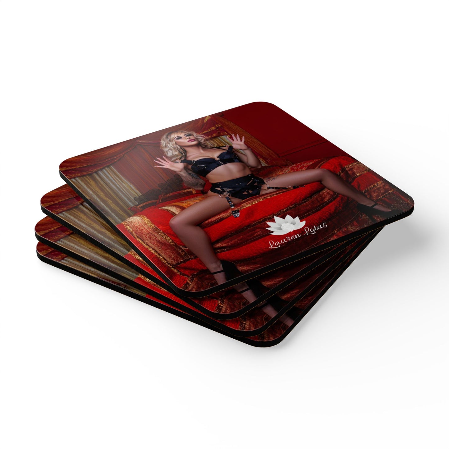 Lauren Lotus Hefner's Room Coaster Set